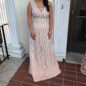 Floral Beaded Gown